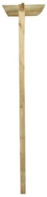Cerca treliça c/ pérgola no topo 300x50x200 cm pinho impregnado
