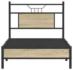 Estrutura cama s/ colchão derivados de madeira carvalho sonoma