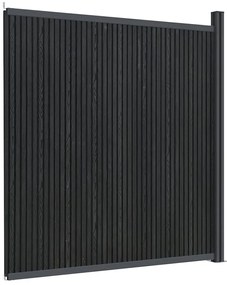 Painel de vedação WPC 173x186 cm cinza