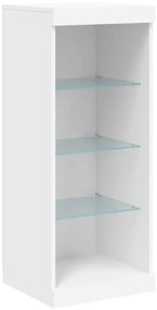 Aparador com luzes LED 41x37x100 cm branco