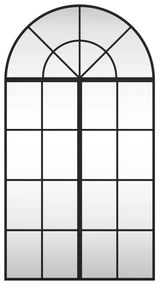 Espelho de parede arqueado 60x110 cm ferro preto