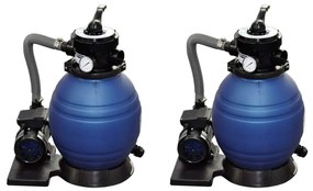 Bombas de filtragem por areia 2 pcs 400 W 11000 l/h