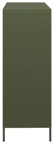 Móvel alto 101,5x39x103,5 cm aço verde azeitona