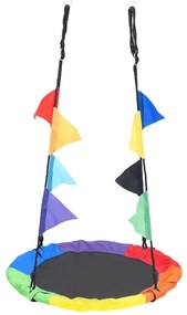 Baloiço arco-íris com bandeiras 100 cm