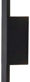 Candeeiro de parede exterior moderno preto com LED incl. IP54 - Jamal Moderno