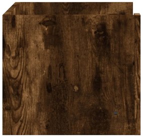 Prateleira parede 70,5x35x30,5cm deriv. madeira carvalho fumado