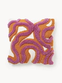 Capa de almofada artesanal com decoração acolchoada Jiri