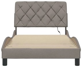 Estrutura cama com LED sem colchão 100x200 cm tecido