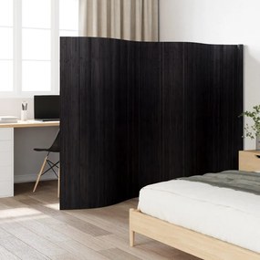 vidaXL Divisória largura 400 cm altura 165 cm bambu preto