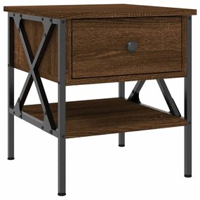 Mesas cabeceira 2pcs 40x42x45cm deriv.madeira carvalho castanho