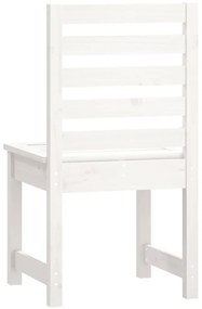 Cadeiras de jardim 2 pcs 50x48x91,5 cm pinho maciço branco