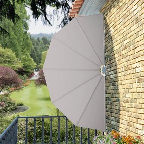 Toldo lateral dobrável para terraço 160 cm creme
