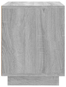 Mesa cabeceira 44x35x45 cm derivados de madeira cinza sonoma