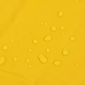 Capa de chuva para cães com tiras reflectoras amarelo XXS