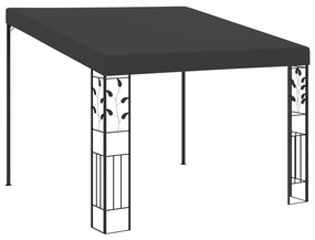 vidaXL Gazebo de parede 3x3x2,5 m antracite