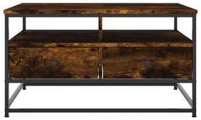 Mesa de centro 80x80x45 cm derivados de madeira carvalho fumado