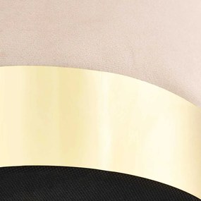 Banco 28 x 36 cm veludo damasco e dourado