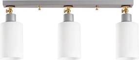 Candeeiro de Teto Balcova – Prateado – Diâmetro 64 cm x Altura 25 cm