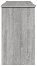 Toucador com espelho 100x45x76 cm cinzento sonoma