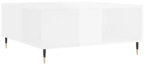 Mesa de centro 80x80x36,5 cm derivados madeira branco brilhante