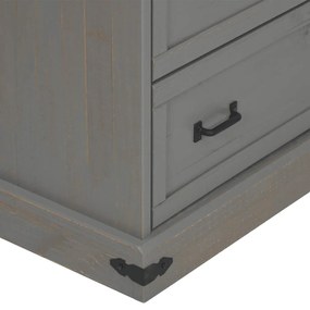 Adega HALDEN com Suporte para Vinhos e Porta Deslizante Pinho