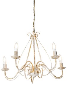 Candeeiro de teto inteligente branco 5 luzes incl. Wifi B35 - Giuseppe