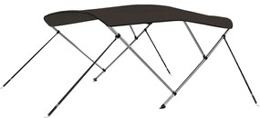 Toldo de 3 arcos Bimini 183x140x137 cm preto