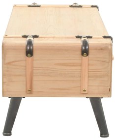 Móvel de TV madeira de abeto maciça 110x33x35 cm