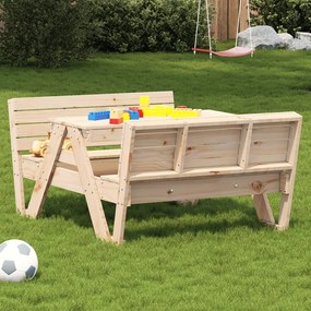 vidaXL Mesa de piquenique para crianças 88x122x58 cm pinho maciço