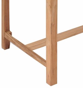 Mesa de bar para jardim 110x60x105 cm madeira de teca maciça
