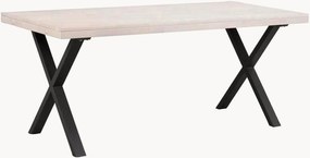 Mesa de jantar com tampo em madeira de carvalho Brooklyn