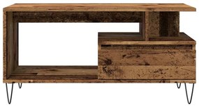 Mesa de centro 90x49x45 cm derivados de madeira madeira velha