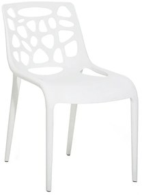 Cadeira em plástico branco MORGAN Beliani