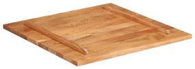 Tampo de mesa madeira de acácia maciça 25-27 mm 80x80 cm