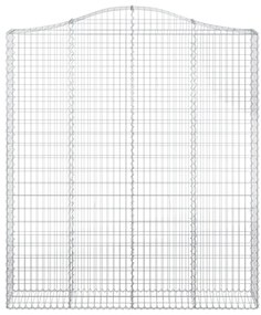 Cestos gabião arqueados 5pcs 200x30x220/240cm ferro galvanizado