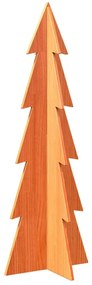 Árvore de Natal decorativa 112 cm pinho maciço castanho-mel