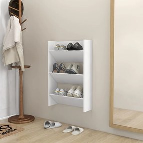 Sapateira de parede 60x18x90 cm contraplacado branco