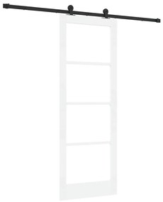Porta Deslizante vidaXL com Conjunto de Ferragens "ORKDAL" Branca 78x2