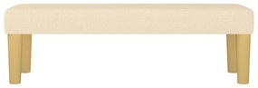 Banco 100x30x30 cm tecido cor creme