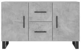 Aparador 100x36x60 cm derivados de madeira cinzento cimento
