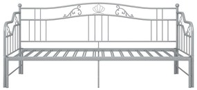 Estrutura sofá-cama de puxar 90x200 cm metal cinzento
