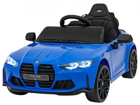Carro elétrico para Crianças BMW M4 12V Rodas Espuma EVA, Assento couro ecológico Azul
