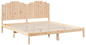 Cama extra longa sem colchão 180x210 cm madeira maciça