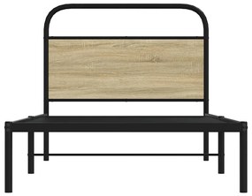 Estrutura cama s/ colchão derivados de madeira carvalho sonoma