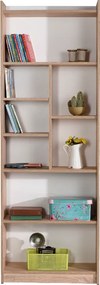 Estante Milano 8 Prateleiras Castanha 1830x640x280 mm