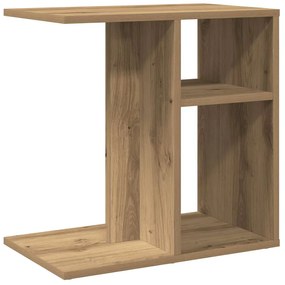 Mesa de apoio carvalho artesanal 50x30x50 cm madeira trabalhada