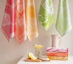 Pano de cozinha felpo 50x50 cm - Panos cozinha 100% algodão 440 gr.- LEMONADE Lasa Home: Amarelo