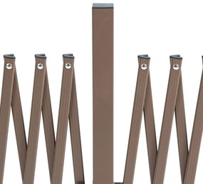 Vedação Extensível de Jardim em Alumínio e Aço – 405x31x103,5 cm | Cer