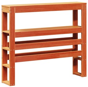 Cama sem colchão 90x200 cm pinho maciço castanho-mel