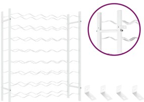 Garrafeira para 48 garrafas metal branco